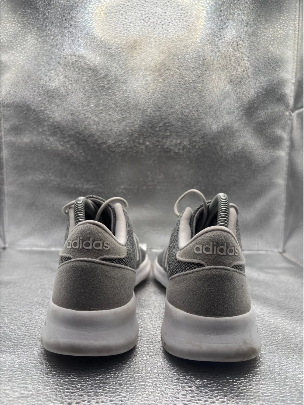 Adidas cloud foam QT racer grey white